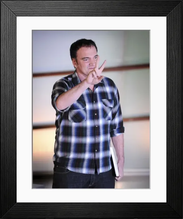 Framed Print : San SebastiᮮFestival 2009. Quentin Tarantino Framed Print : San SebastiᮮFestival 2009. Quentin Tarantino