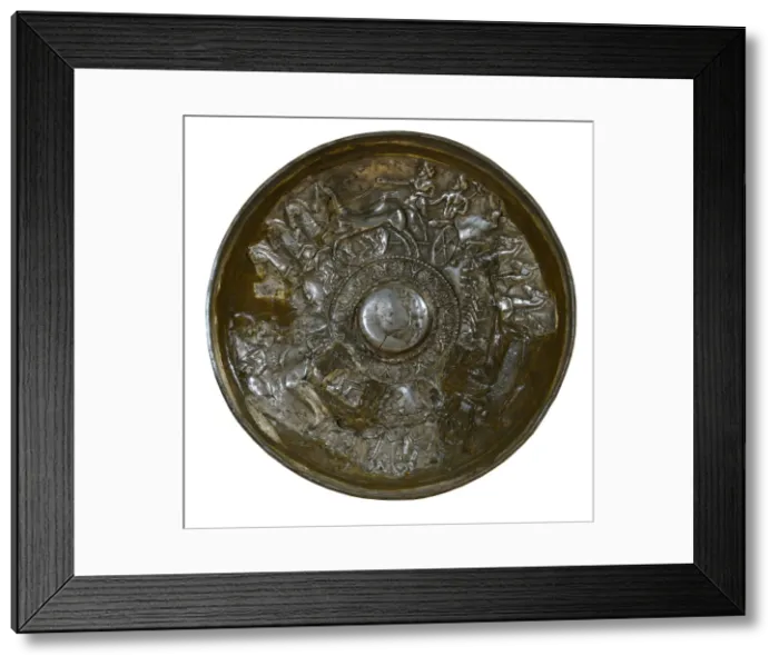 Framed Print : Silver patera. Iberian art Framed Print : Silver patera. Iberian art