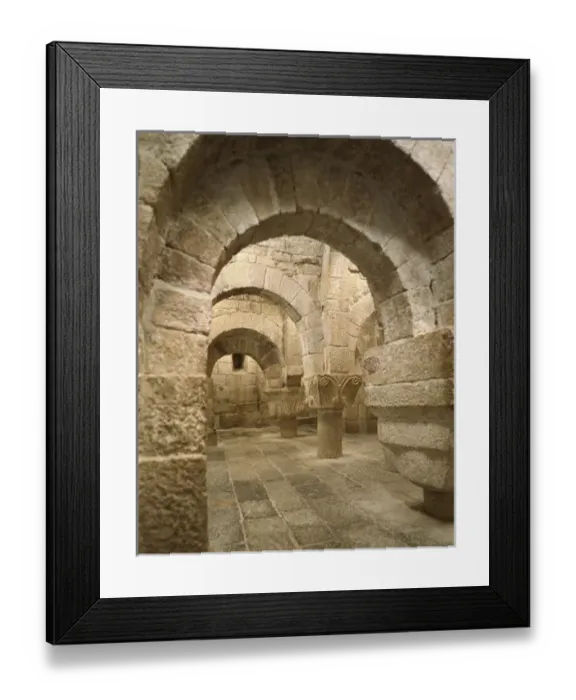 Framed Print : Spain. Monastery of. San Salvador de Leyre Framed Print : Spain. Monastery of. San Salvador de Leyre