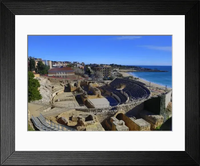 Framed Print : Spain. Tarragona. Roman anfitheate Framed Print : Spain. Tarragona. Roman anfitheate