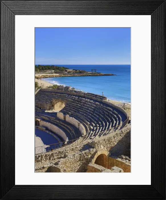 Framed Print : Spain. Tarragona. Roman anfitheate Framed Print : Spain. Tarragona. Roman anfitheate
