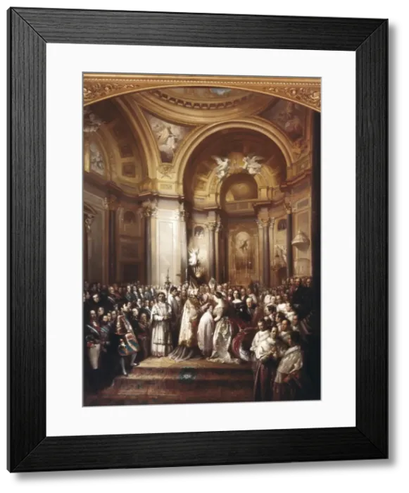 Framed Print : BENJUMEA, Rafael (19th c. ). Bapstism of H. R. M Framed Print : BENJUMEA, Rafael (19th c. ). Bapstism of H. R. M