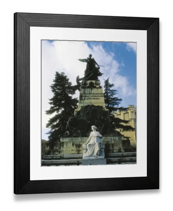 Framed Print : SPAIN. Segovia. Monument to Luis Daoiz and Pedro Framed Print : SPAIN. Segovia. Monument to Luis Daoiz and Pedro