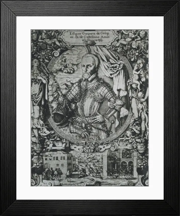 Framed Print : COLIGNY, Gaspar II de Chatillon, count of (1519-1572)