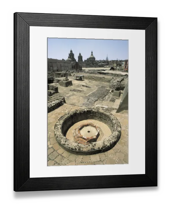 Framed Print : MEXICO. Mexico City. TenochtitlᮮRemains of an Framed Print : MEXICO. Mexico City. TenochtitlᮮRemains of an