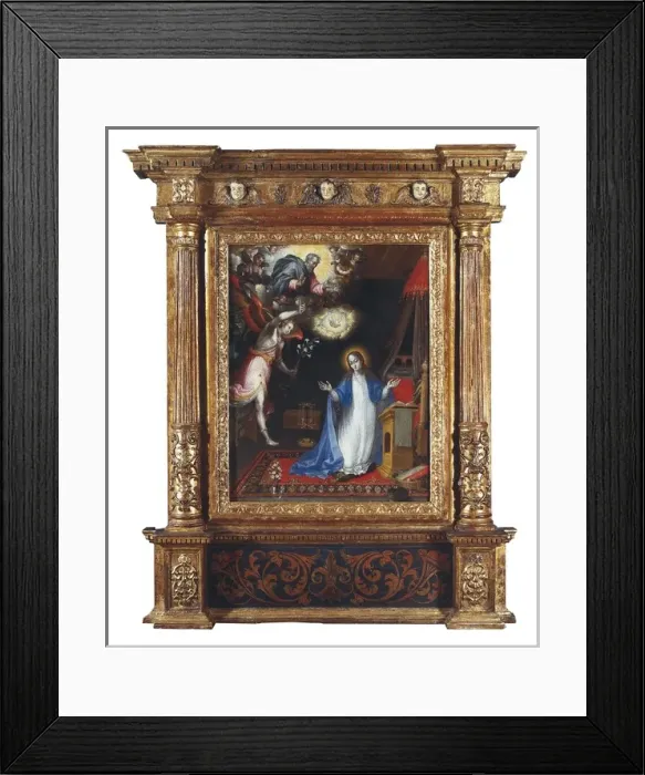 Framed Print : LOPEZ DE HERRERA, Alonso (1579-ca. 1654). The Annunciation Framed Print : LOPEZ DE HERRERA, Alonso (1579-ca. 1654). The Annunciation