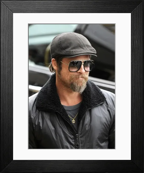 Framed Print : San SebastiᮮFestival 2009. Brad Pitt Framed Print : San SebastiᮮFestival 2009. Brad Pitt