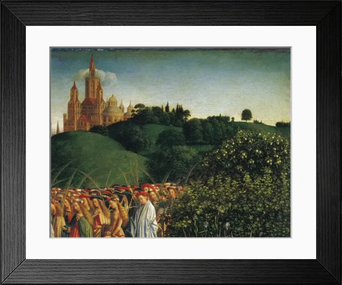 Framed Print : VAN EYCK, Hubert and Jan. Ghent Altarpiece Framed Print : VAN EYCK, Hubert and Jan. Ghent Altarpiece
