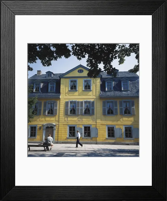 Framed Print : Weimar. House / Museum. Friedrich von Schiller Framed Print : Weimar. House / Museum. Friedrich von Schiller