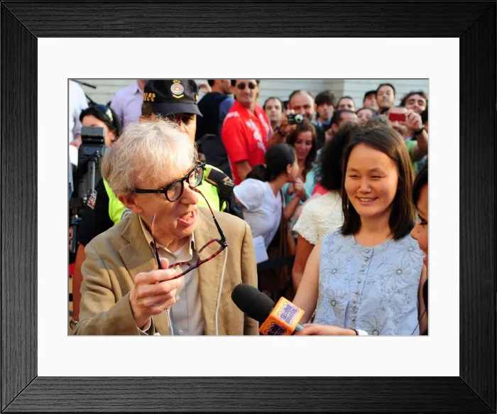 Framed Print : Woody Allen. Premiere in Avil Framed Print : Woody Allen. Premiere in Avil