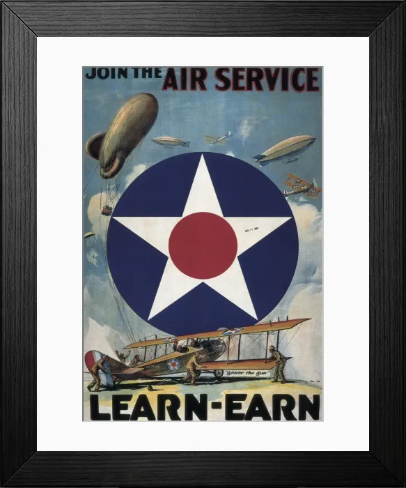 Framed Print : World War I. Join the Air Service Framed Print : World War I. Join the Air Service