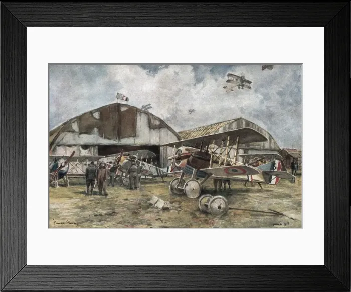 Framed Print : World War I. Frenc squad Framed Print : World War I. Frenc squad