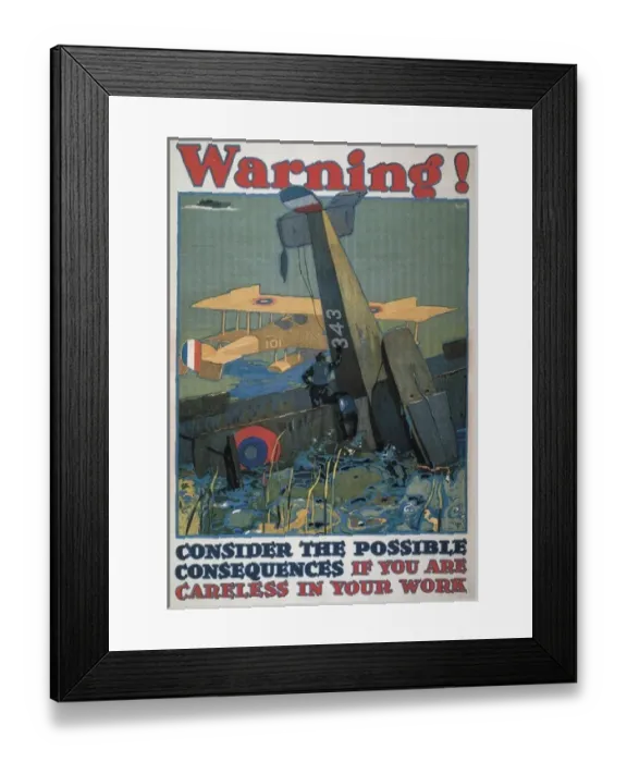 Framed Print : World War I. Poster Framed Print : World War I. Poster