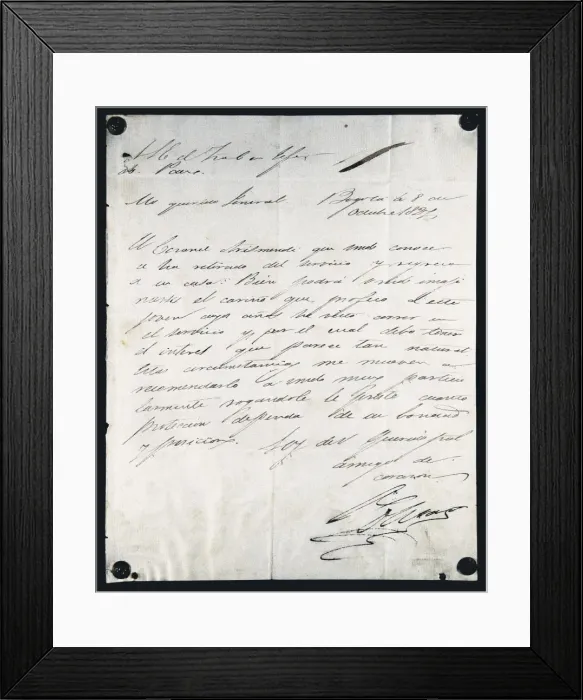 Framed Print : SUCRE, Antonio Jose (1795-1830). Venezuelan military Framed Print : SUCRE, Antonio Jose (1795-1830). Venezuelan military