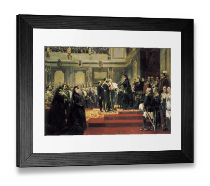 Framed Print : JOVER Y CASANOVA, Francisco (1836-1890). The Queen Framed Print : JOVER Y CASANOVA, Francisco (1836-1890). The Queen