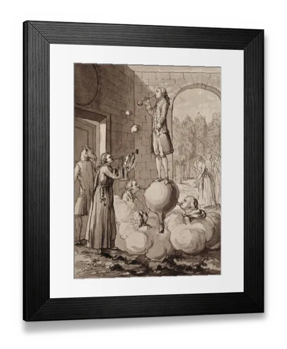 Framed Print : BLANCHARD, Jean-Pierre (1753 - 1809). French inventor Framed Print : BLANCHARD, Jean-Pierre (1753 - 1809). French inventor