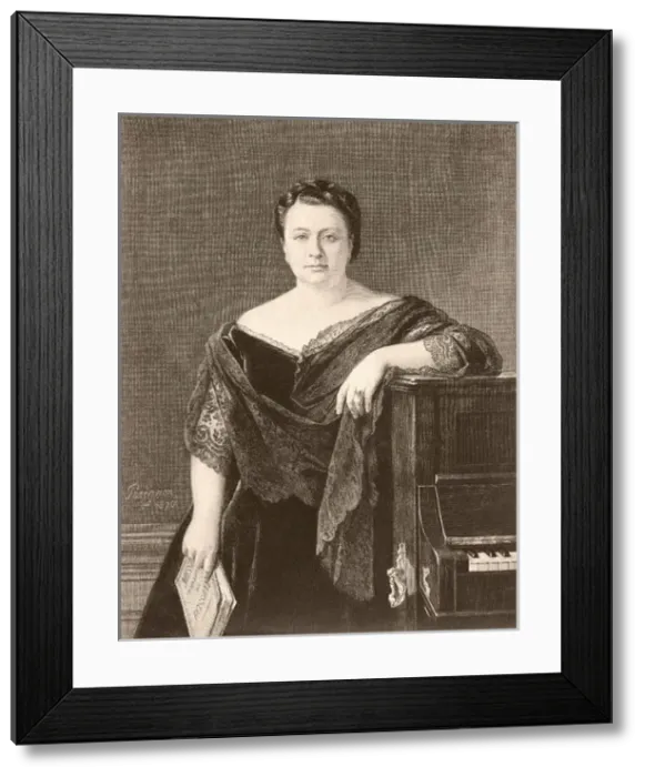 Framed Print : ALBONI, Marietta (1826-1894). Italian contralto Framed Print : ALBONI, Marietta (1826-1894). Italian contralto