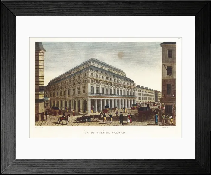 Framed Print : Paris. Com餩e-Fran硩se (early 19th c). Etching Framed Print : Paris. Com餩e-Fran硩se (early 19th c). Etching