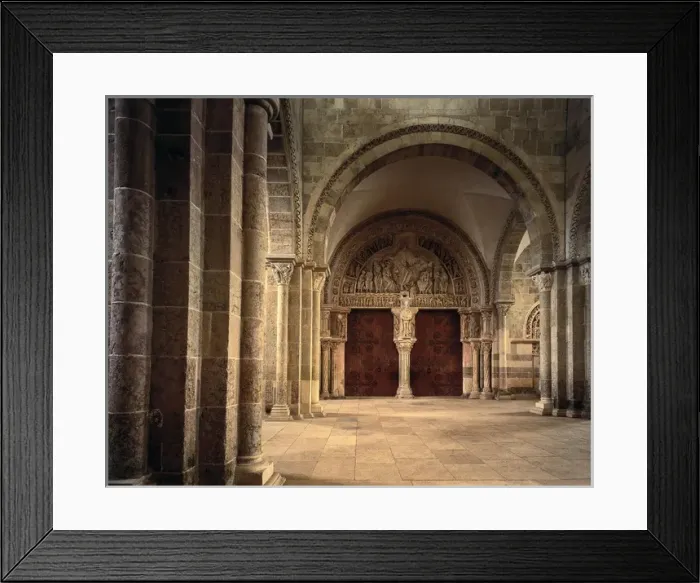 Framed Print : Basilica of St Mary Magdalen. FRANCE. V麥lay. Basilica Framed Print : Basilica of St Mary Magdalen. FRANCE. V麥lay. Basilica