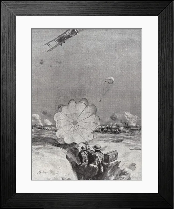 Framed Print : First World War (1918). Supplying for the English Framed Print : First World War (1918). Supplying for the English