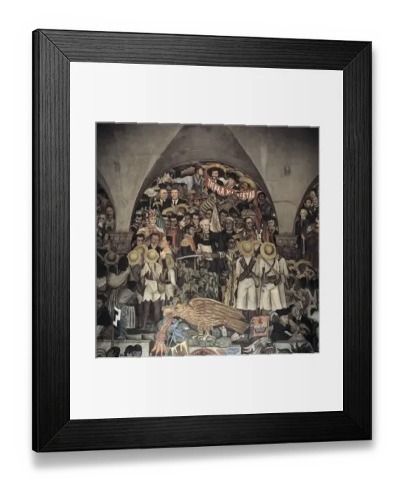 Framed Print : RIVERA, Diego (1886-1957). History of Mexico Framed Print : RIVERA, Diego (1886-1957). History of Mexico