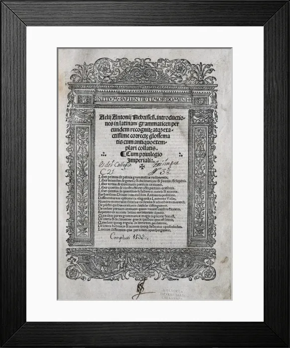 Framed Print : NEBRIJA, Antonio Martinez de Cala, called Antonio