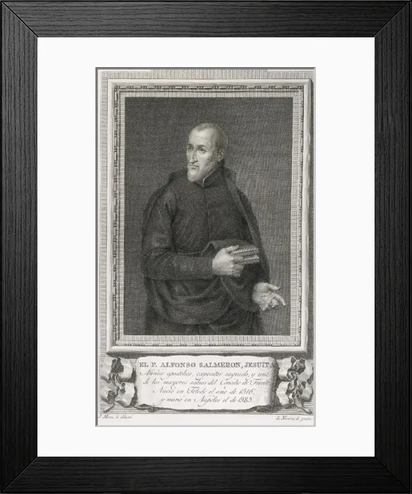 Framed Print : SALMERON, Alfonso (1515-1585). Biblical scholar Framed Print : SALMERON, Alfonso (1515-1585). Biblical scholar