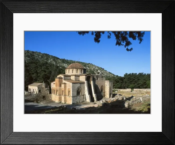 Framed Print : GREECE. Daphni. Dapni Monastery. View of the church Framed Print : GREECE. Daphni. Dapni Monastery. View of the church