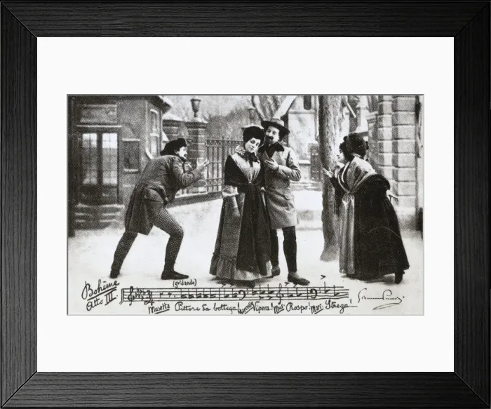 Framed Print : Puccini, Giacomo (1858-1924). Italian composer Framed Print : Puccini, Giacomo (1858-1924). Italian composer