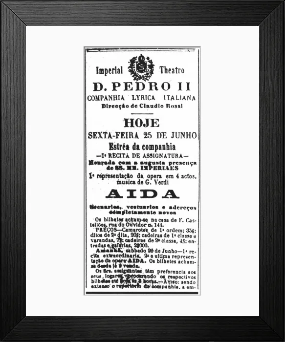 Framed Print : VERDI, Giuseppe (1813-1901). Performance of Framed Print : VERDI, Giuseppe (1813-1901). Performance of