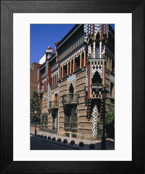 Framed Print : GAUDI i CORNET, Antoni (1852-1926). Vicens House Framed Print : GAUDI i CORNET, Antoni (1852-1926). Vicens House