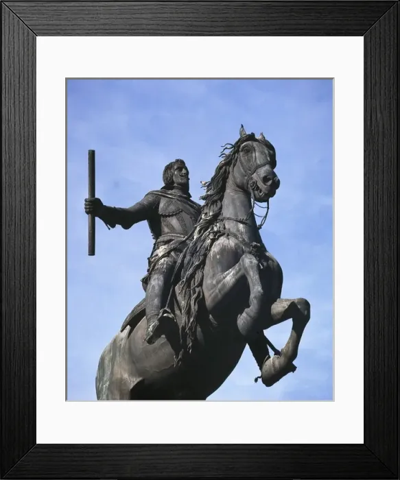 Framed Print : TACCA, Pietro (1577-1640). Equestrian statue of Framed Print : TACCA, Pietro (1577-1640). Equestrian statue of