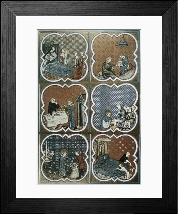 Framed Print : LOUIS IX, Saint Louis, of France (1214-1270). King Framed Print : LOUIS IX, Saint Louis, of France (1214-1270). King