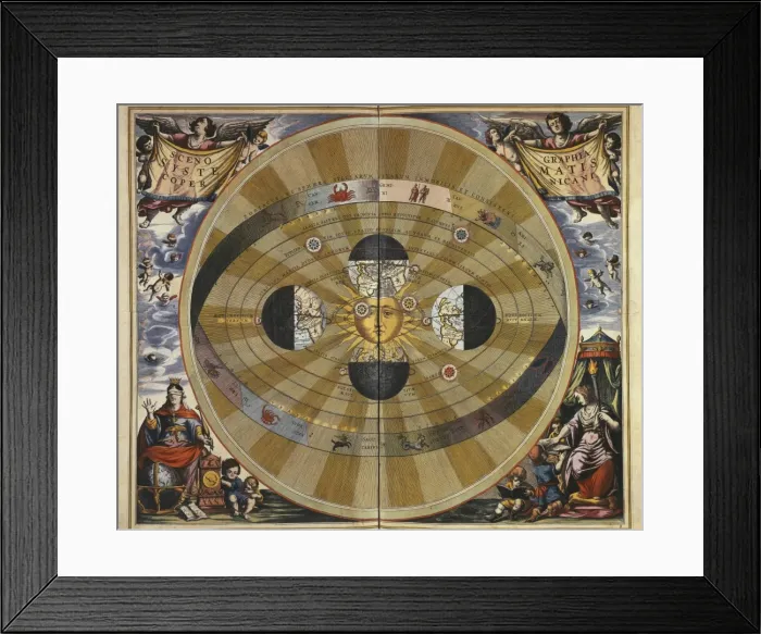 Framed Print : CELLARIUS, Andreas (1596-1665). Atlas Coelestis Framed Print : CELLARIUS, Andreas (1596-1665). Atlas Coelestis