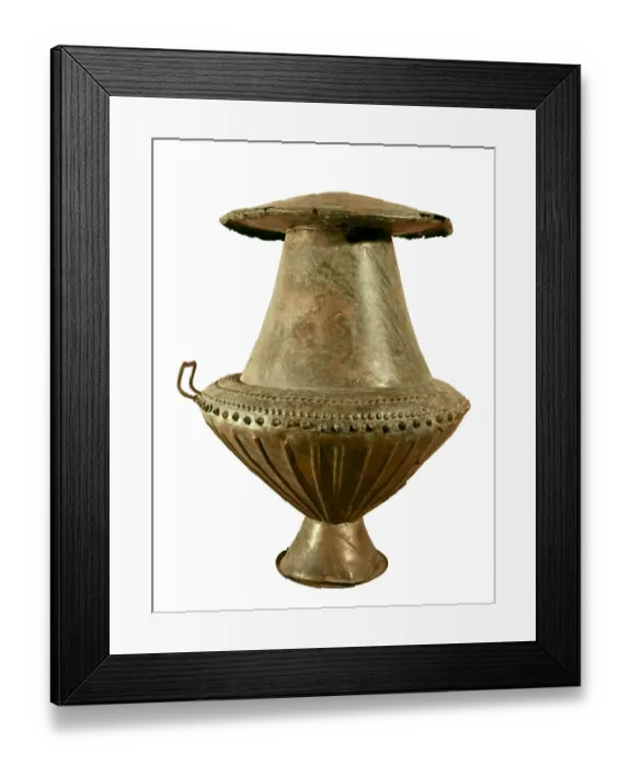 Framed Print : Urn. Biconical ossuary, 8-9th c. BC. Etruscan art Framed Print : Urn. Biconical ossuary, 8-9th c. BC. Etruscan art