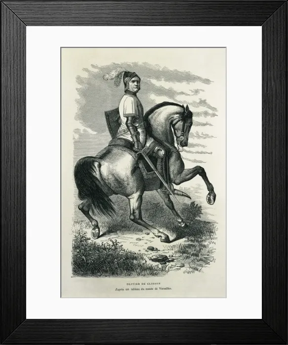 Framed Print : CLISSON, Olivier de (1336-1407). French constable Framed Print : CLISSON, Olivier de (1336-1407). French constable