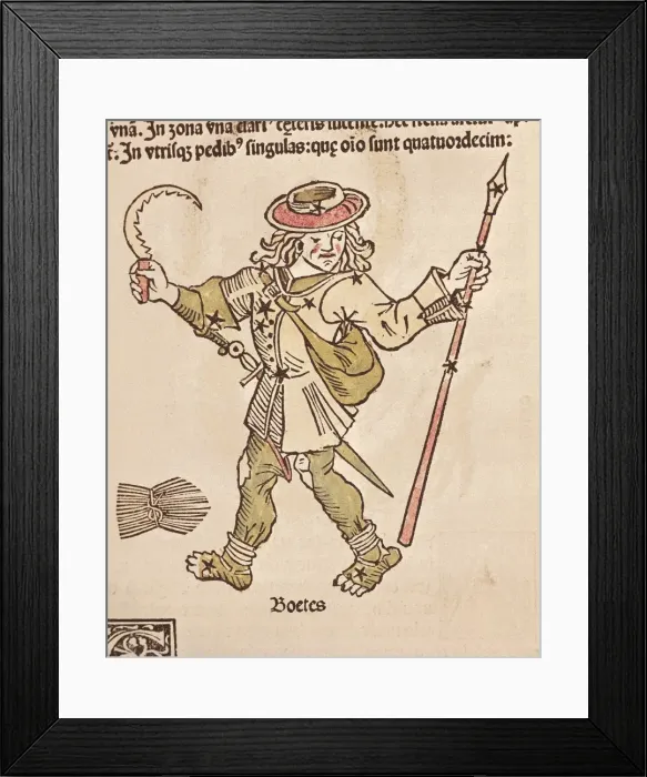 Framed Print : Poeticon Astronomicum. The constellation of Bo Framed Print : Poeticon Astronomicum. The constellation of Bo