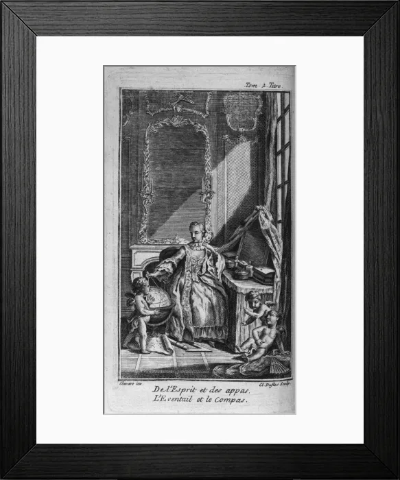 Framed Print : FONTENELLE, Bernard Le Bovier de (1657-1757). French Framed Print : FONTENELLE, Bernard Le Bovier de (1657-1757). French