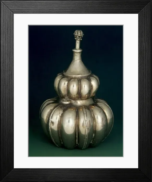 Framed Print : Poporo. Lime container used to carry the lime to Framed Print : Poporo. Lime container used to carry the lime to