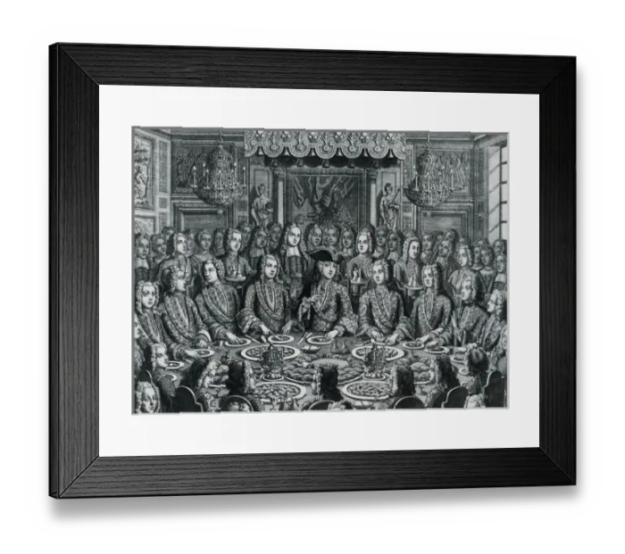 Framed Print : Royal banquet to celebrate the birth of Dauphin Framed Print : Royal banquet to celebrate the birth of Dauphin