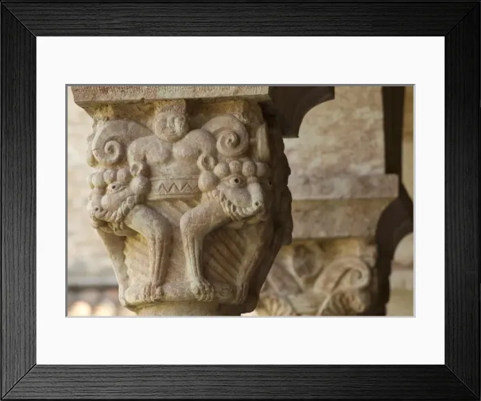 Framed Print : FRANCE. Codalet. Monastery of St. Michel of Cuixஅ Framed Print : FRANCE. Codalet. Monastery of St. Michel of Cuixஅ