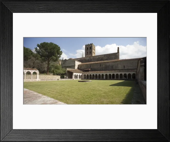 Framed Print : FRANCE. Codalet. Monastery of St. Michel of Cuixஅ Framed Print : FRANCE. Codalet. Monastery of St. Michel of Cuixஅ