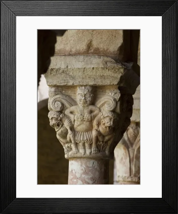 Framed Print : FRANCE. Codalet. Monastery of St. Michel of Cuixஅ Framed Print : FRANCE. Codalet. Monastery of St. Michel of Cuixஅ