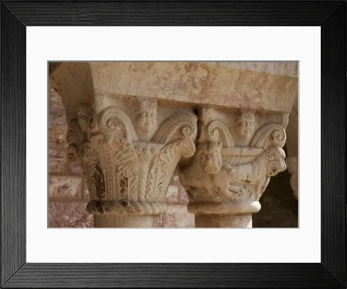 Framed Print : FRANCE. Codalet. Monastery of St. Michel of Cuixஅ Framed Print : FRANCE. Codalet. Monastery of St. Michel of Cuixஅ