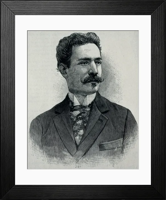 Framed Print : ALBARRAN Y DOM͎GEZ, Joaqu&#xdba0(1860 - 1912). Cuban