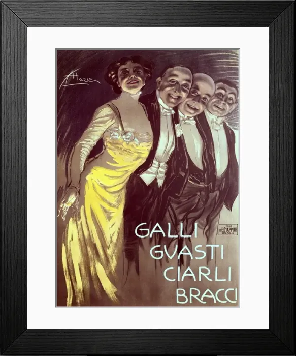 Framed Print : Galli theatre company, Guasti, Ciarli, Bracci. Poster Framed Print : Galli theatre company, Guasti, Ciarli, Bracci. Poster