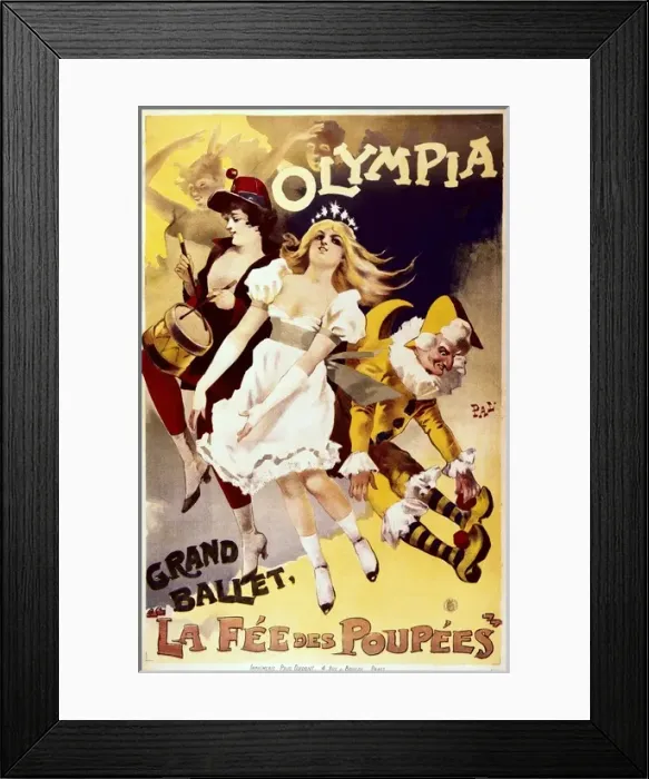 Framed Print : Big ballet The Fairy Doll. Olympia theatre. Poster Framed Print : Big ballet The Fairy Doll. Olympia theatre. Poster