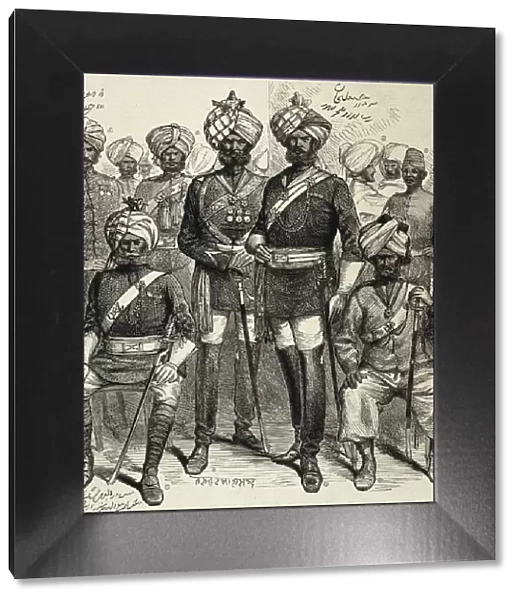 India (19th c. ). British India Sikh Soldiers in