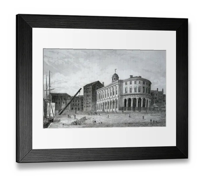 Framed Print : ENGLAND. Newcastle Stock Exchange (19 century)