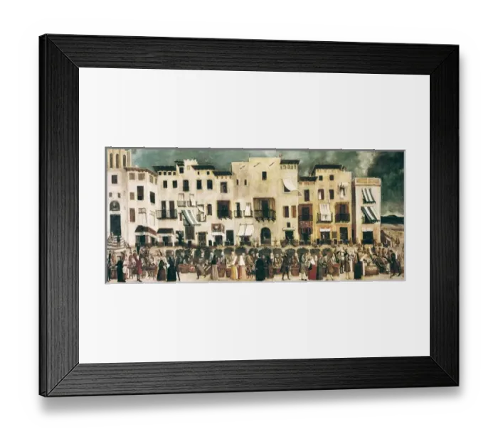 Framed Print : The Borne Market (Mercat del Born) of Barcelona